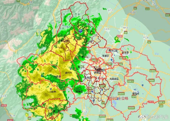 最高仅22℃！​个别地方大雨到暴雨，成都两地山洪灾害蓝色预警→